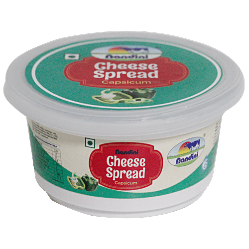 Nandini Cheddar Cheese Spread - Capsicum, 200 g Cup 