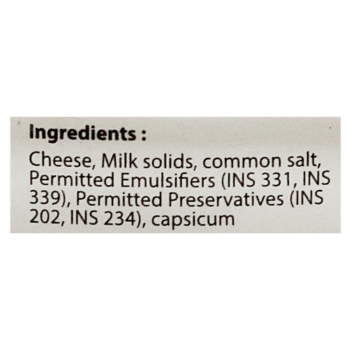 Nandini Cheddar Cheese Spread - Capsicum, 200 g Cup 