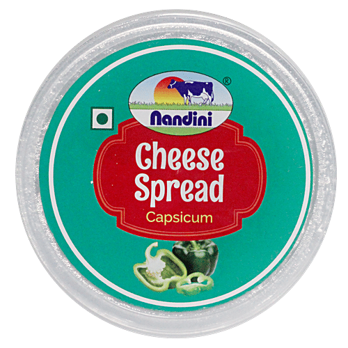 Nandini Cheddar Cheese Spread - Capsicum, 200 g Cup 