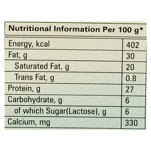 Nandini Cheddar Cheese, 1 kg Carton 
