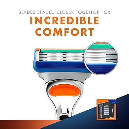Gillette Fusion Gift Pack With Travel Case, 129 g  5 Blades, Lubricating Strip