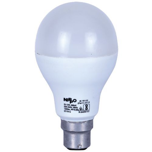 Nippo Rechargeable Emergency Inverter Bulb - 9W, Cool Daylight, B22, 1 pc  