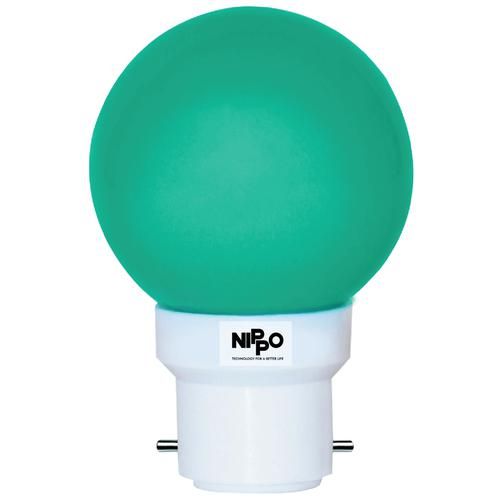 Nippo LED Bulb - Assorted, Round, 0.5 Watts, B22 Base, 1 pc  90% Energy Savings