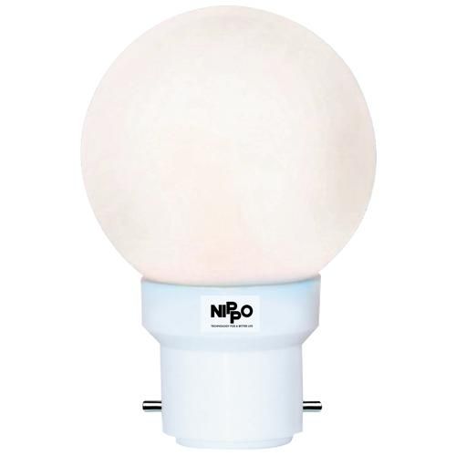 Nippo LED Bulb - Assorted, Round, 0.5 Watts, B22 Base, 1 pc  90% Energy Savings