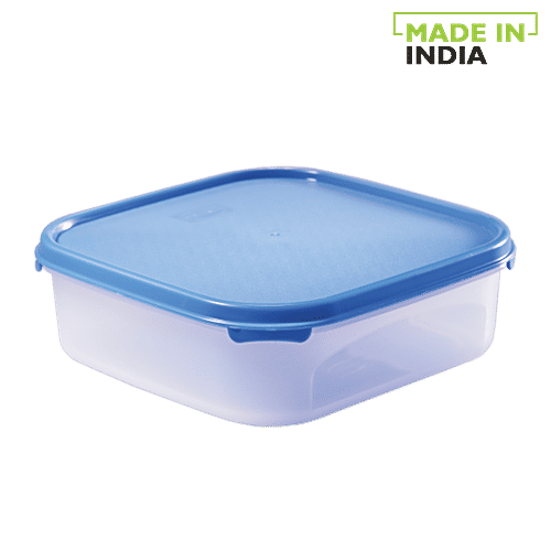 Polyset Magic Seal Square Storage Plastic Container - Royal Blue, 1.2 L  