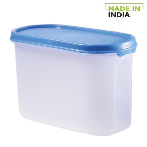 Polyset Magic Seal Oval Storage Plastic Container - Royal Blue, 1.1 L  