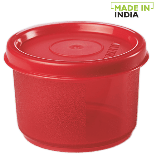 Polyset Magic Seal Round Storage Plastic Container - Royal Red, 100 ml  