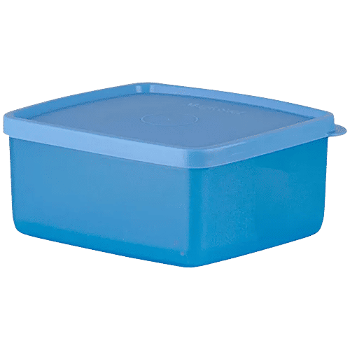Polyset Magic Seal Storage Plastic Container - Blue, Rectangular, High Quality, Sturdy, 600 ml