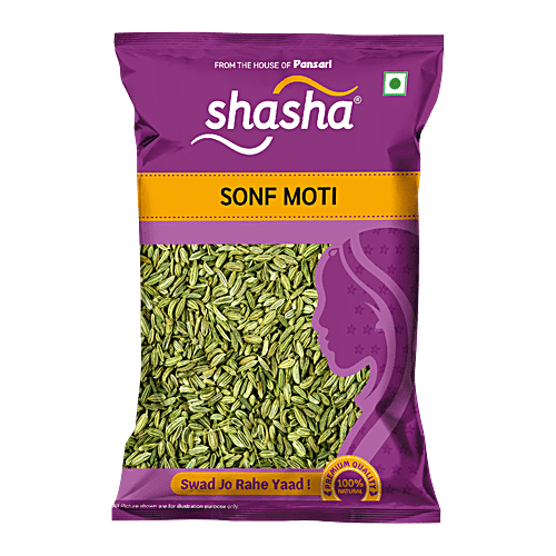 PANSARI Sonf Moti - Whole, 100 g  No Artificial Color Added