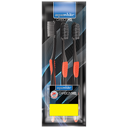 Buy Aquawhite Carbon HD Toothbrush Carbon Infused Bristles Online at Best Price of Rs 120
