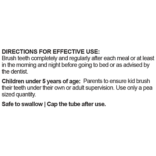 Aquawhite SpongeBob SquarePants Toothpaste For Kids - Fluoride-Free, Chill Gum Flavour, 80 g