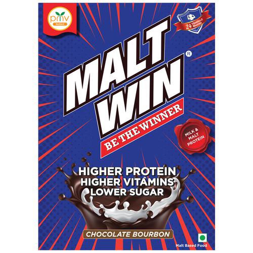 Maltwin Chocolate Drink - 100% Barley Malt + Milk - Growth & Immunity, 500 g Refill Box 