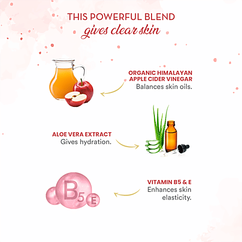 Wow Skin Science Apple Cider Vinegar Face Wash - Aloe Leaf Extract, Cleanses Gently, No Parabens & Sulphate, 100 ml Tube No Parabens & Sulphate