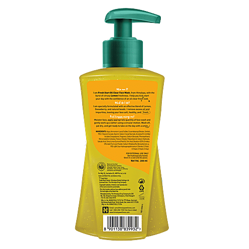 Himalaya Fresh Start Oil Clear Lemon Face Wash, 200 ml  