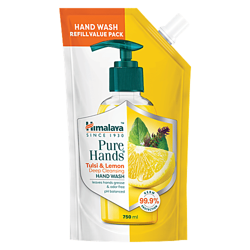 Buy Himalaya Pure Hands Deep Cleansing Hand Wash Tulsi & Lemon, 99.9