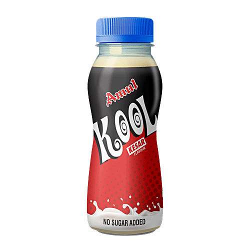 Amul Kool Sugarfree Kesar Drink, 180 ml Pet Bottle 