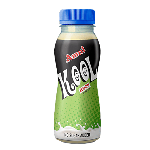 Amul Kool Sugarfree Elaichi Drink, 180 ml Pet Bottle 