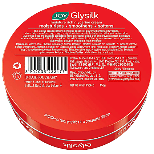 Joy Moisture Rich Glysilk Glycerine Cream, 150 g