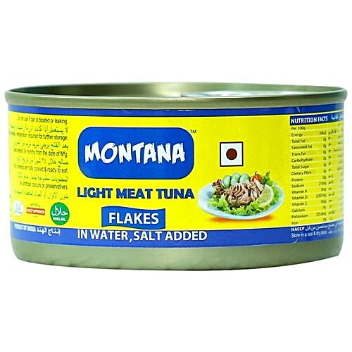 Buy Montana Tuna Light Meat Flakes In salt Water Online at Best Price