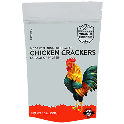 Vinanth Chicken Crackers, 100 g Rich In Protein