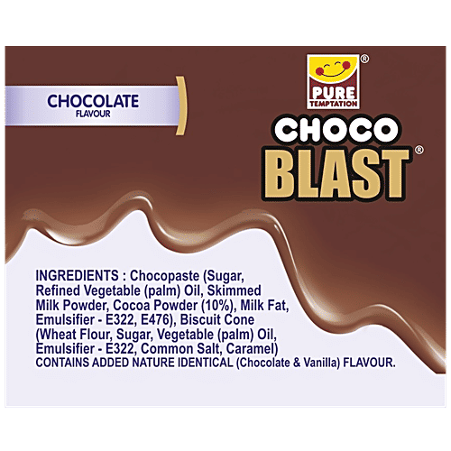 Pure Temptation Choco Blast Waffle Cone Chocolate, 540 g (36 pcs x 15 g each) Zero Trans Fat