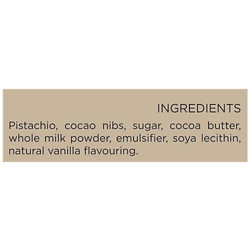 Toska Chocolates Pistachio & Cocoa Nibs White Chocolate, 70 g  