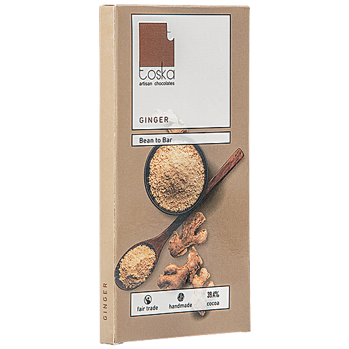 Toska Chocolates Ginger Milk Chocolate, 70 g  