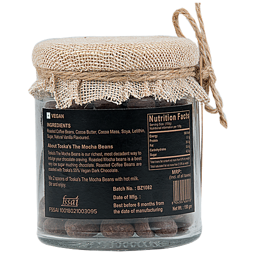 Toska Chocolates Mocha Beans With Dark Chocolate, 150 g  