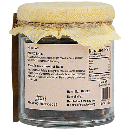 Toska Chocolates Hazelnut Balls, 150 g  
