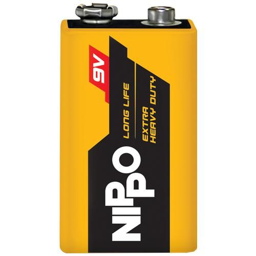 Nippo Zinc Carbon Battery - Extra Heavy Duty, 9 V, 1 pc  