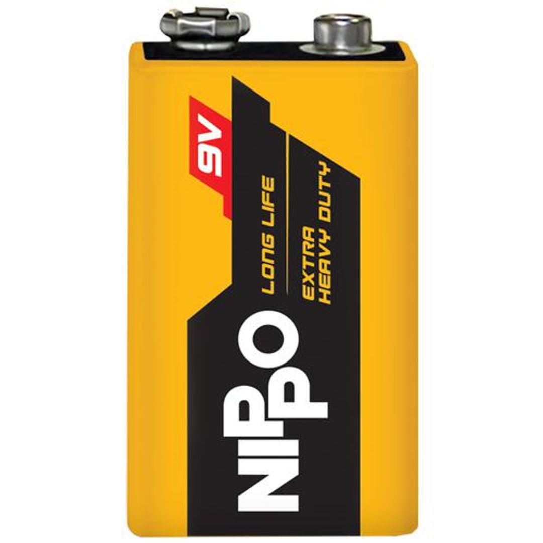 Nippo Zinc Carbon Battery - Extra Heavy Duty, 9 V, 1 pc 