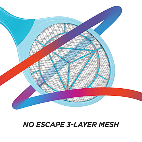 Nippo Rechargeable Mosquito Bat - Polycarbonate, Terminator 2, Over Charge Protection, Shock Proof, Li-On Battery, 1 pc Shockproof