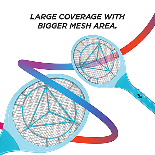 Nippo Rechargeable Mosquito Bat - Polycarbonate, Terminator 2, Over Charge Protection, Shock Proof, Li-On Battery, 1 pc Shockproof