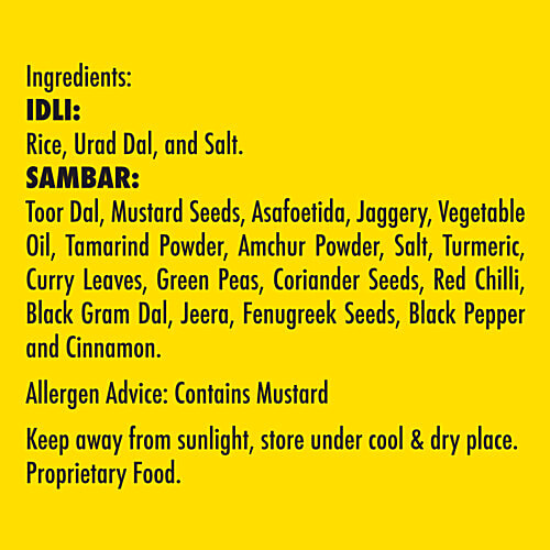 Amajain Idli Sambar - Instant, No Onion Or Garlic, 100% Vegetarian, Healthy Breakfast, 90 g  No Preservatives & Colours