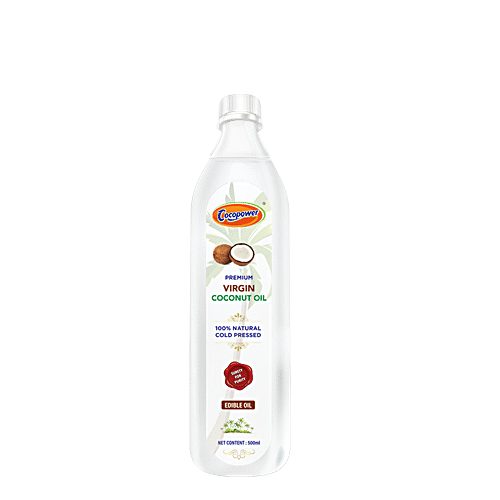 Amajain Coco Power Virgin Coconut oil, 500 ml  0% Trans Fat & 0% Cholesterol