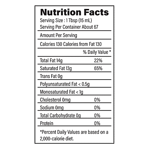 Amajain Coco Power Virgin Coconut oil, 1 L  0% Trans Fat & 0% Cholesterol