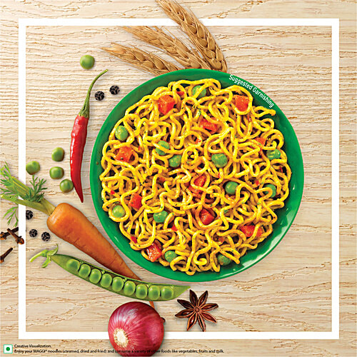 Maggi Nutri-Licious Masala Veg Atta Instant Noodles, 435 g (6x72.5 g) Made with Atta, Source of Protein, Fibre & Iron,