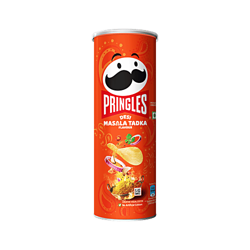 Pringles Desi Masala Tadka Potato Crisps, 102 g
