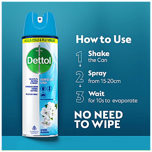 Buy Dettol Surface Disinfectant Sanitizer Spray Kills Germs & Bacteria, Spring Blossom Online