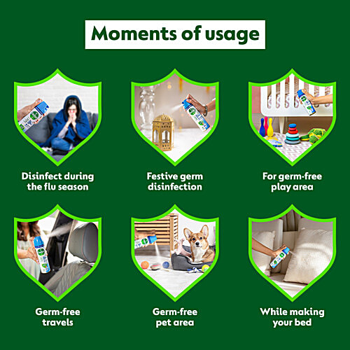 Dettol Spring Blossom Multi Surface Disinfectant Spray, 225 ml 24 hours Antibacterial protection, Germ Kill on Hard and Soft Surfaces