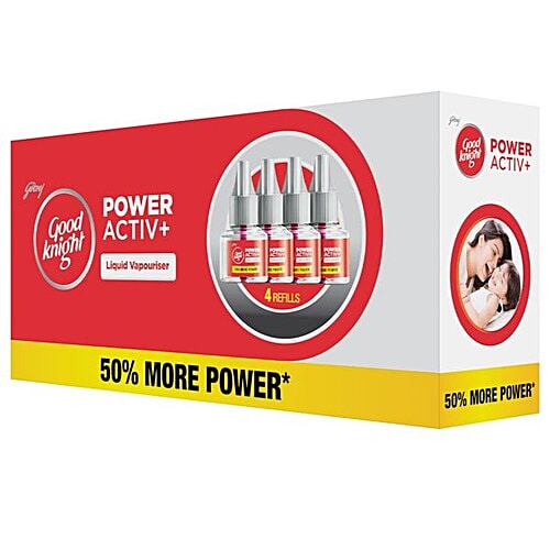 Good knight Power Activ+ - Mosquito Repellent Refill, 45 ml (Pack of 4) 