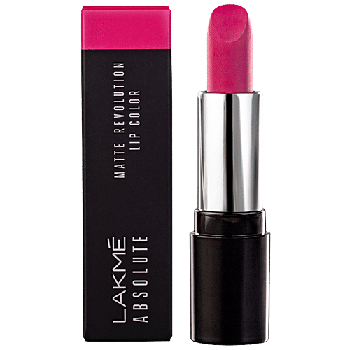 Lakme Absolute Matte Revolution Lip Color - 202, Pink Million, 3.5 g  