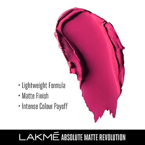 Lakme Absolute Matte Revolution Lip Color - 202, Pink Million, 3.5 g  