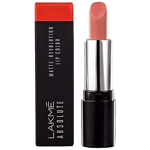Lakme Absolute Matte Revolution Lip Color - 402, Coral Kiss, 3.5 g  