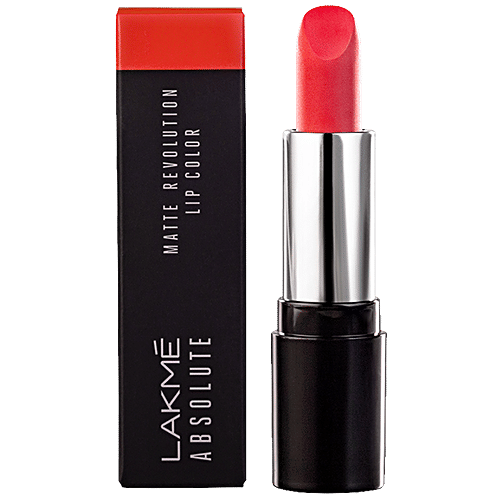 Lakme Absolute Matte Revolution Lip Color - 403, Coral Pink, 3.5 g  