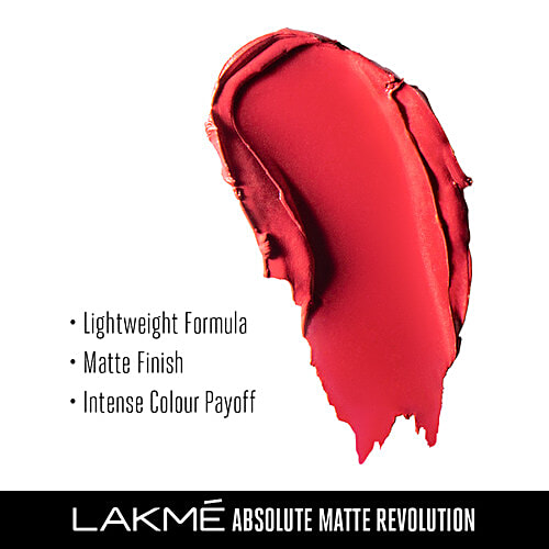 Lakme Absolute Matte Revolution Lip Color - 403, Coral Pink, 3.5 g  