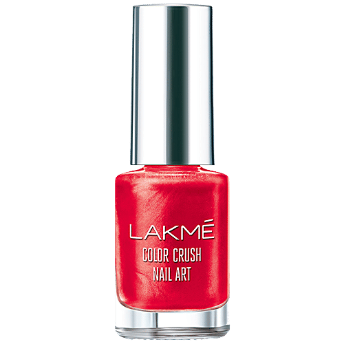 Lakme Color Crush Nail Art - M4, Vermilion Red, 6 ml  