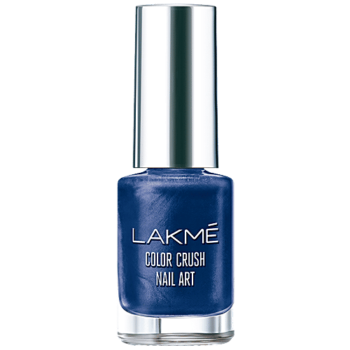 Lakme Color Crush Nail Art - M6, Navy Blue, 6 ml  