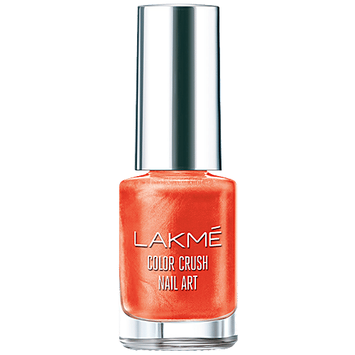 Lakme Color Crush Nail Art - M8, Coral, 6 ml  