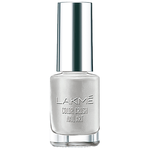 Lakme Color Crush Nail Art - M11, Classic Silver, 6 ml  Made for Every Mood